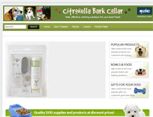 Tablet Screenshot of citronellabarkcollar.com.au